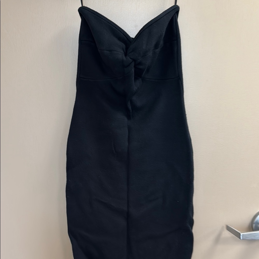 Elegant Black Strapless Dress